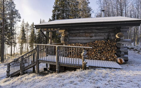 Saarenkainalo: Træ, Vinter, Sne, Fryser, Sommerhus, Bjælkehytte, Hytte, Woodland, Udendørs Struktur