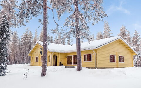 Sallan Panparkstie 14 B: Træ, Vinter, Sne, Hjem, Sommerhus, Fryser, Sidespor, Bjælkehytte, Is