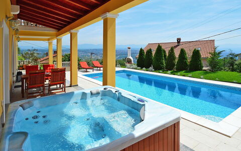 Villa Olea: Svømmepøl, Ejendom, Jacuzzi, Ejendom, Bygning, Fritid, Hus, Værelse, Udvej, Ferie