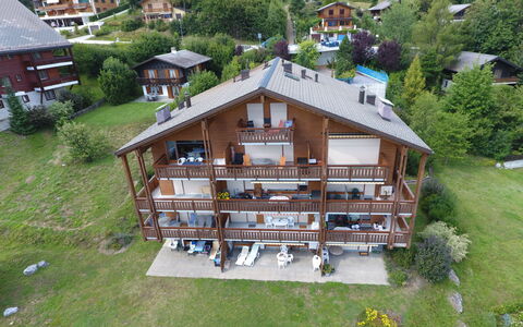 Ovronnaz 505: Plante, Bygning, Land Lot, Naturlige Landskab, Urban Design, Træ, Hus, Fritid, Vindue, Sommerhus