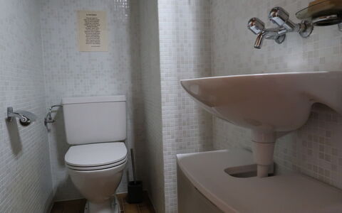 Cassiopée 26: Sanitærarmatur, Ejendom, Tap, Toilet, Toiletbræt, Badeværelse, Sort, Badeværelsesvask, Purple, Håndvask
