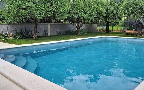 Finida: Svømmepøl, Blå, Vand, Kompositmateriale, Water Feature, Have, Skygge, Backyard, Udvej, Landscaping