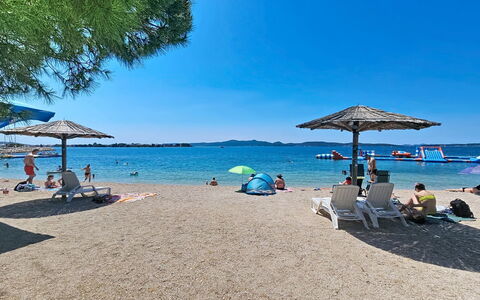 Zadar Bibinje 208: Coastal Og Oceaniske Landskabsformer, Hav, Kyst, Strand, Kyst, Udendørs Møbler, Ocean, Fritid, Udvej, Ferie